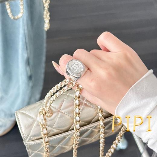 香奈儿椭圆银镜戒指（XTY） 商品图4