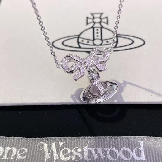 西太后 冰莓粉宇宙土星蝴蝶结项链（XTY） 商品图0