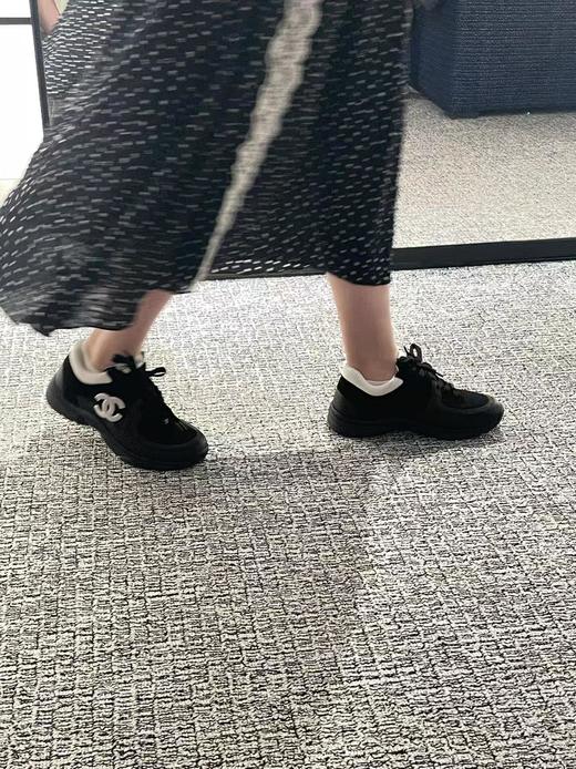 香奈儿 网布皮革 网眼 减震防滑耐磨 低帮 生活休闲鞋 （DBG） 商品图7