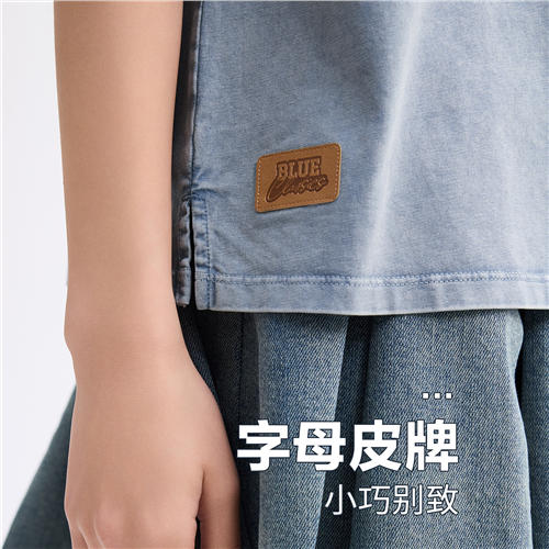 佐丹奴女装纯棉洗水字母刺绣圆领针织短袖T恤05395207 商品图2