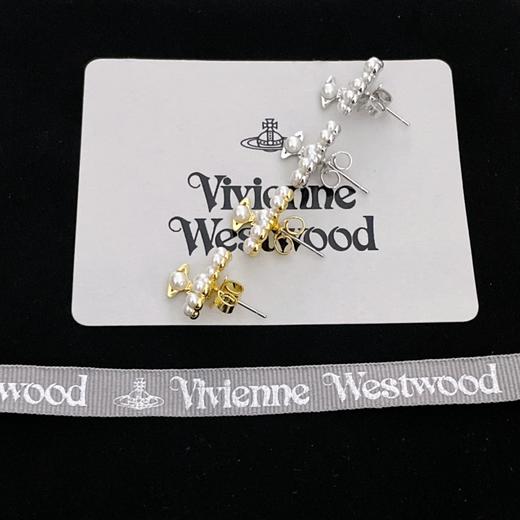 Vivienne Westwood 西太后 绝美珍珠蝴蝶结土星耳钉（XTY） 商品图7