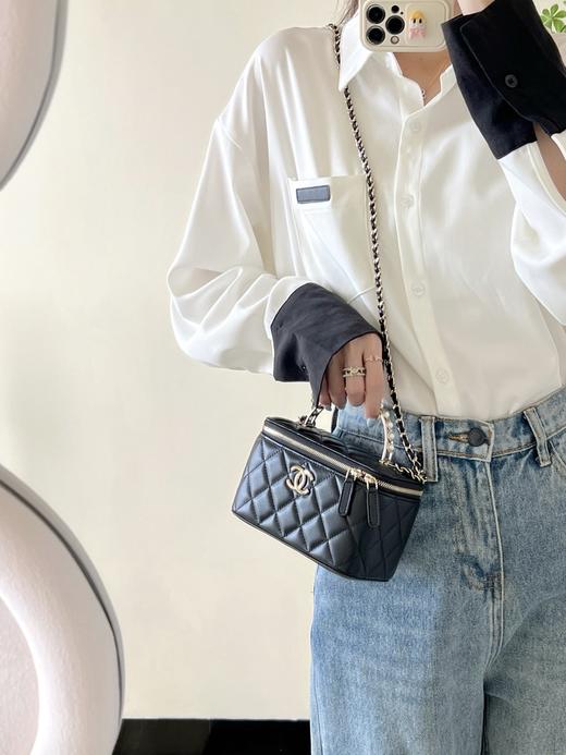 香奈儿  24s春夏  珍珠手提长盒子   手提包 单肩包 （LZ） 商品图11