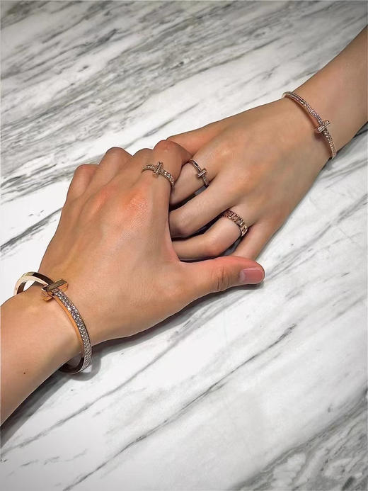 蒂芙尼 宽版半钻T字手镯（XTY） 商品图2