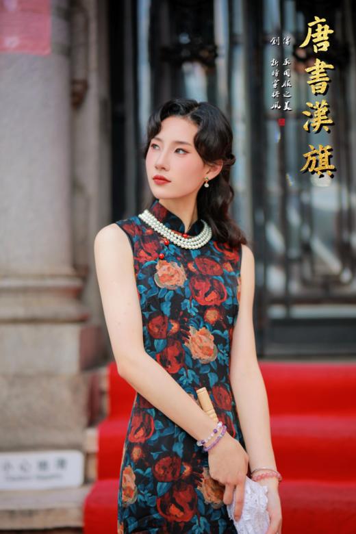 【锦瑟】复古民国风2025年新款新中式无袖气质老上海绝美收腰高级感 商品图1