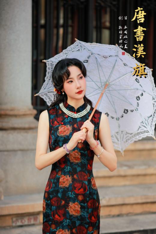 【锦瑟】复古民国风2025年新款新中式无袖气质老上海绝美收腰高级感 商品图2