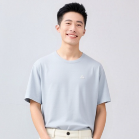 佐丹奴男装25年新款春日探索系列弹力保型针织T恤衫01095206