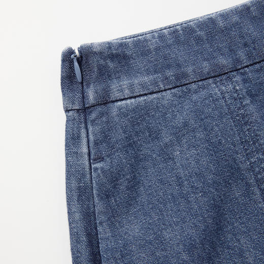 ROMI STUDIO“汉麻牛仔”汉麻棉混纺复古轻薄牛仔短裤 RWCSXD3469 商品图2