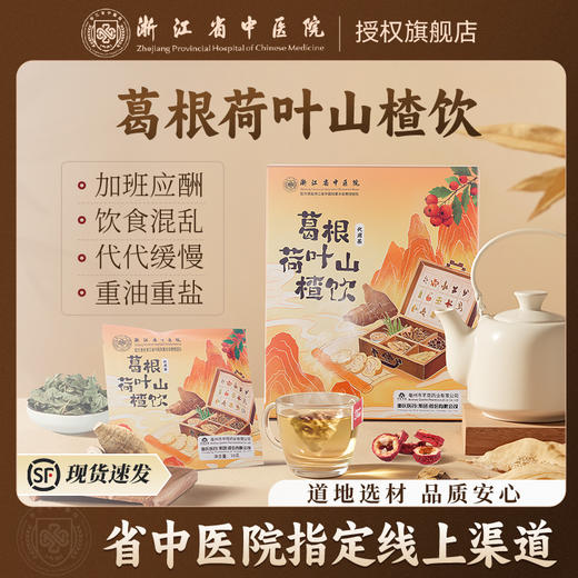浙江省中医院葛根荷叶山楂饮/荷叶金银花茯苓饮/乌梅荷叶饮   独立茶包，方便卫生 商品图0