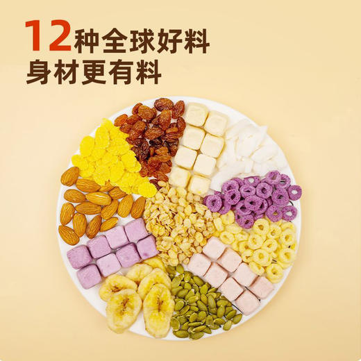 大果粒酸奶坚果燕麦脆500g袋装开袋即食高膳食纤维团购福利企业零食福利 商品图2