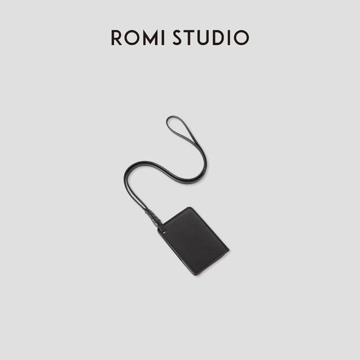 ROMI STUDIO意大利进口牛皮革双面抛光不锈钢镜面卡包RW24LP30912 商品图1