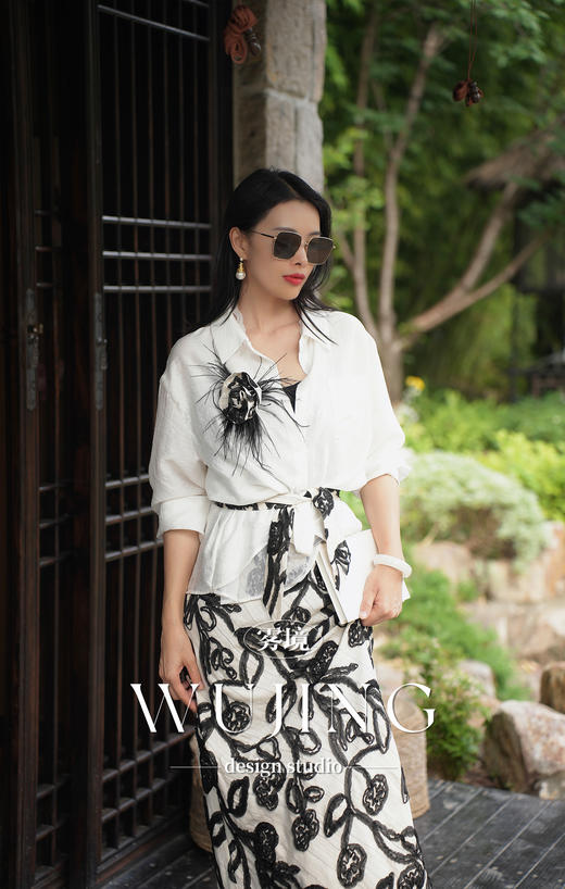 【雾境定制新款】藤蔓织梦 天丝亚麻衬衣 22310 商品图8