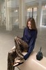 小众摩登烫金美式复古小猎豹直筒空气裤 商品缩略图2