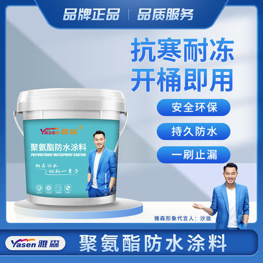 雅森外墙屋顶补漏改性沥青防水涂料水性聚氨酯防水材料 1kg 商品图0