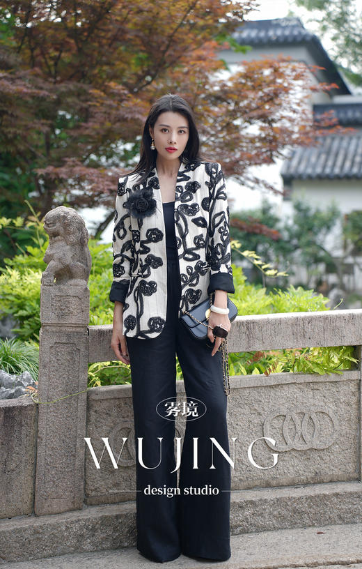 【雾境定制新款】藤蔓织梦 亚麻盘绳绣工艺西装外套 4205049 商品图11