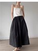 【诠释自我】品牌-100%棉黑色大裙摆半身裙-喜出 商品缩略图1