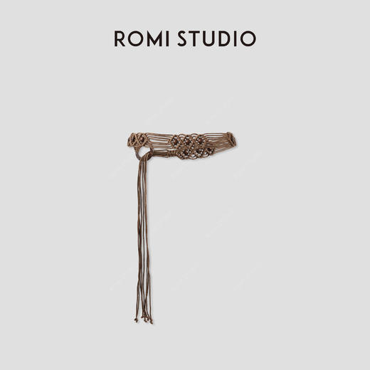 ROMI STUDIO 复古民族风天然木珠手工编织腰链 RWCRP34479【发货时间25-30天】 商品图1