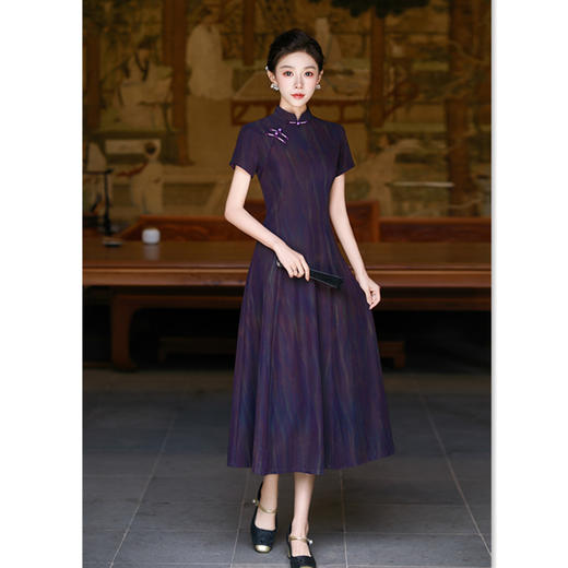 简约时尚，改良新中式旗袍SYK27667 商品图2