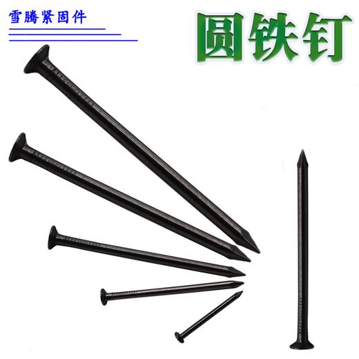 铁钉散装圆钢钉大长木工钉子小洋钉圆头 500g 商品图0