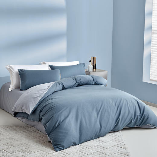 【罗莱100%全棉四件套】罗莱家纺蓝调梦境四件套 200*230cm 商品图3