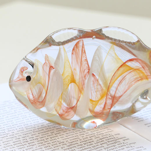 现代创意艺术琉璃年年有鱼动物摆件客厅玄关电视柜书房样板间装饰 商品图3