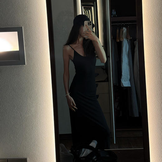 ROMI STUDIO 100%莱赛尔轻柔凉感修身吊带连衣裙 RWCSLT1691 商品图1