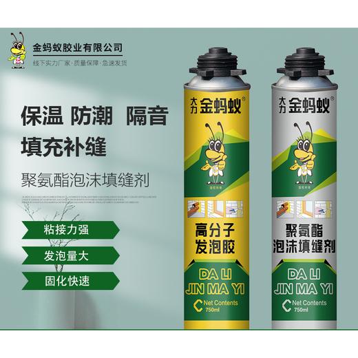 金蚂蚁聚氨酯发泡胶泡沫填缝剂家装密封发泡剂门窗工程填缝 750ml 商品图0
