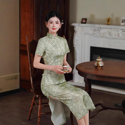 复古中国风，改良中式旗袍GX-8554 商品图3