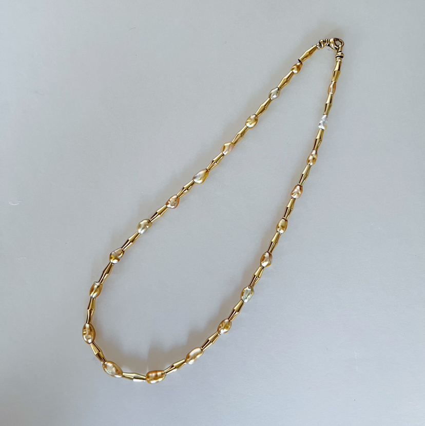 ONLY系列 18K镶南洋KESHI珍珠 项链