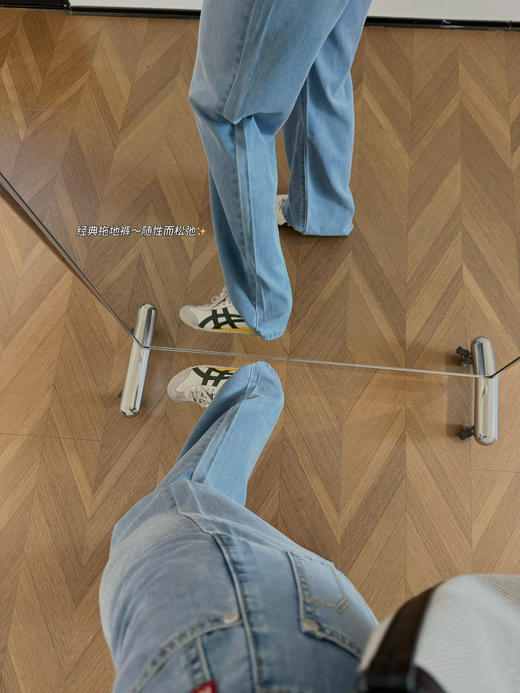 吴宣仪同款MiSi新款天丝超薄炎夏报恩微窄牛仔裤 商品图4