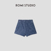ROMI STUDIO“汉麻牛仔”汉麻棉混纺复古轻薄牛仔短裤 RWCSXD3469 商品缩略图0