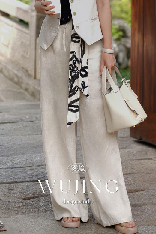 【雾境定制新款】藤蔓织梦 亚麻裤子 22311 商品图1