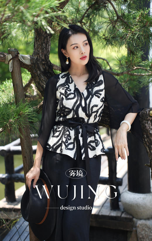 【雾境定制新款】藤蔓织梦 亚麻盘绳绣工艺上衣 3205189 商品图0