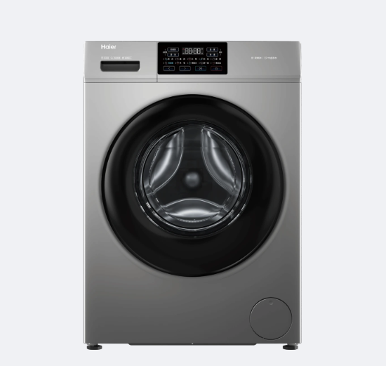 海尔 洗衣机 XQG100-608H 10KG 滚筒 变频 一级能效  博卡灰