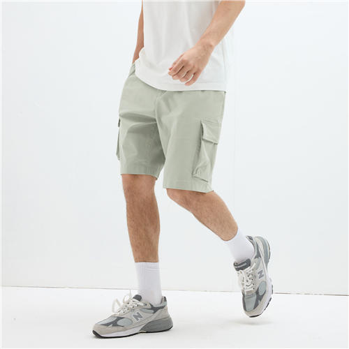 佐丹奴男装25年黑科技凉感工装口袋半松紧腰短裤（冰冰裤）01105217 商品图5