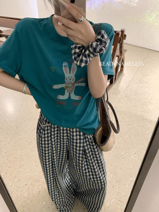 Read Nameless/蓝色格子裤 送格子发圈 2025/7/7 商品图10