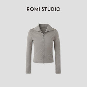 ROMI STUDIO 天丝棉麻超轻薄独特肌理感修身短款外套 RWCRS94293【发货时间25-30天】