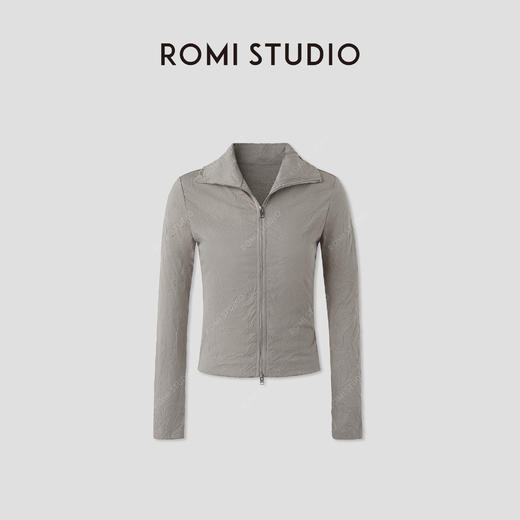 ROMI STUDIO 天丝棉麻超轻薄独特肌理感修身短款外套 RWCRS94293【发货时间25-30天】 商品图0