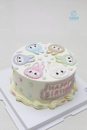 labubu手绘蛋糕