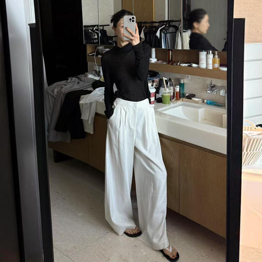 ROMI STUDIO 美丽诺绵羊毛莱赛尔超薄柔软长袖针织衫 RWCRSG2722【发货时间25-30天】 商品图0