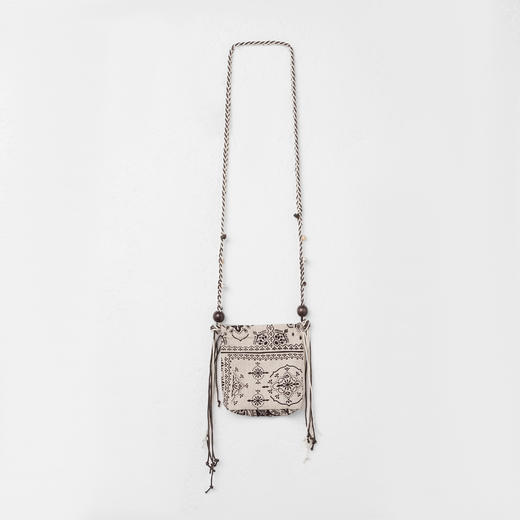 ROMI STUDIO“复古优雅”亚麻混纺民族风流苏吊带连衣裙 RWCRL84346 商品图3