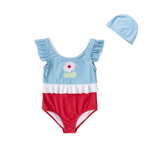 嘟嘟家女童可爱泳衣2025夏季新款小女孩连体泳装夏装女宝游泳衣潮 商品图4