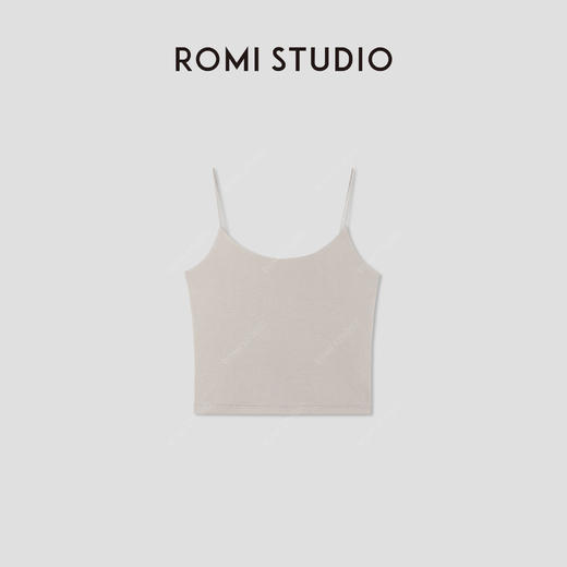 ROMI STUDIO“夏日碎片”高支棉肤感弹力无Bra吊带背心24SST582 商品图2