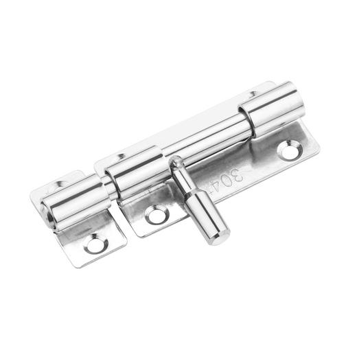 定制304不锈钢插销实心加厚明装门锁扣明装防盗左右通开黑色插销 1个 商品图4