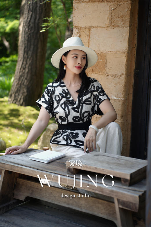 【雾境定制新款】藤蔓织梦 亚麻盘绳绣工艺上衣 3205188 商品图3