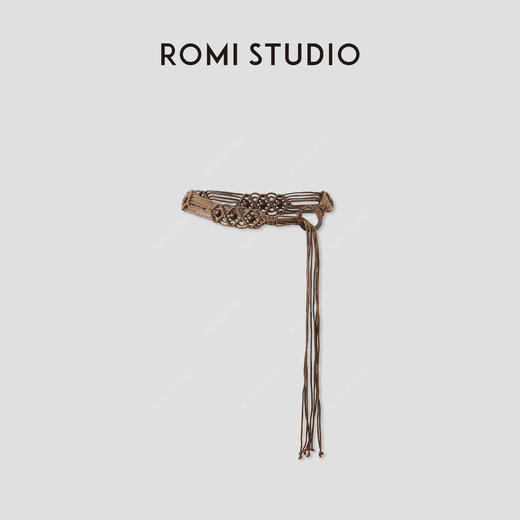 ROMI STUDIO 复古民族风天然木珠手工编织腰链 RWCRP34479【发货时间25-30天】 商品图0
