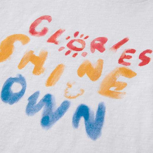 ROMI STUDIO“童趣系列”撞色涂鸦印花竹节棉圆领短袖T恤RWCRSY4475【发货时间25-30天】 商品图4