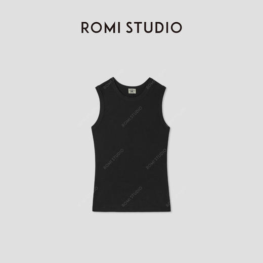 ROMI STUDIO“权威背心”棉质多色弹力罗纹圆领针织背心RWCSSH2370 商品图6