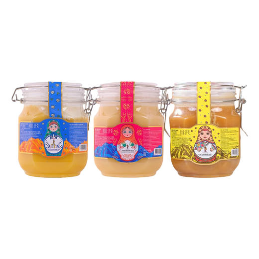 俄罗斯进口蜜捕头牌杂花丨蒲公英杂花丨椴树蜂蜜1kg 商品图5