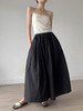【诠释自我】品牌-100%棉黑色大裙摆半身裙-喜出 商品缩略图0