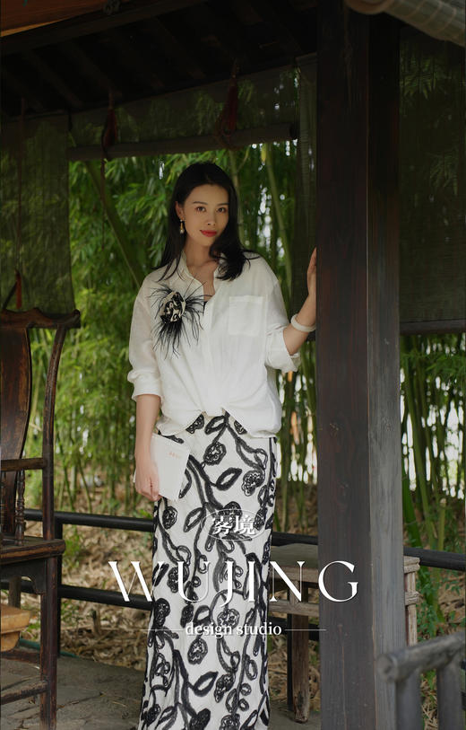 【雾境定制新款】藤蔓织梦 天丝亚麻衬衣 22310 商品图11